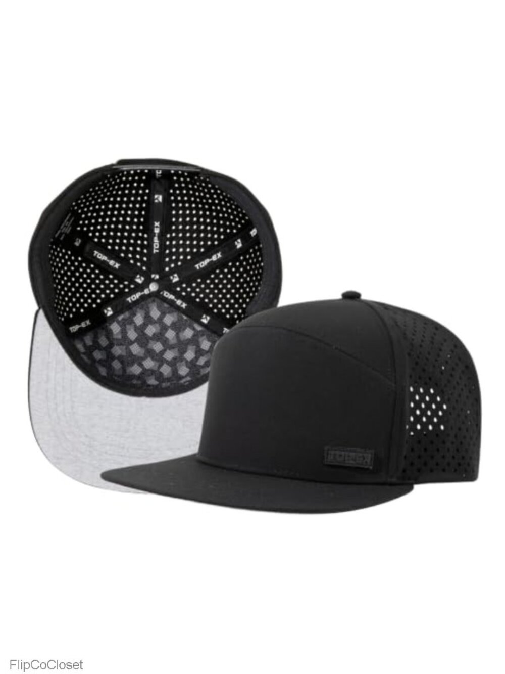 Cooling Sweatband Flat Bill Golf Baseball Cap, Breathable Sun Protection UPF
